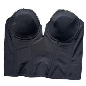 Dominique Black Strapless Corset